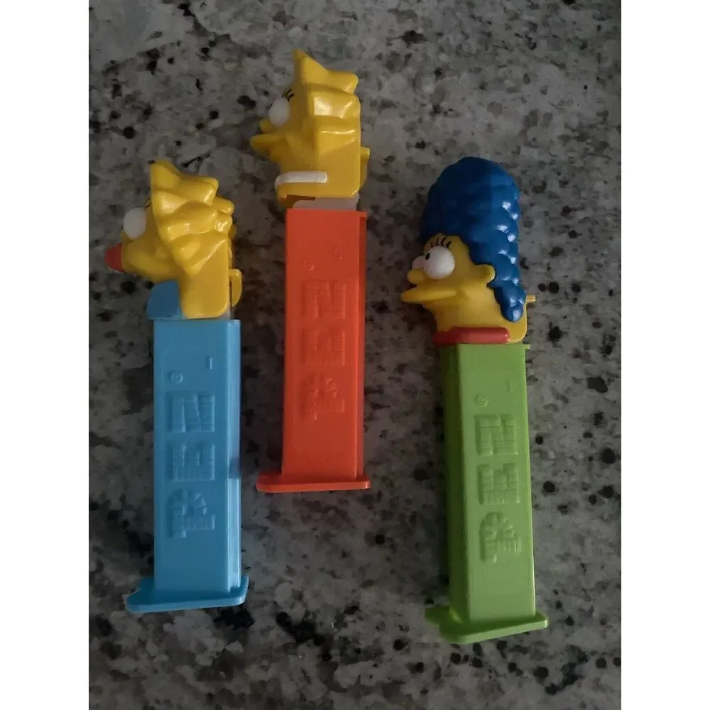 The Simpsons Pez Candy Dispensers Maggie/Marge/Lisa Lot of 3
